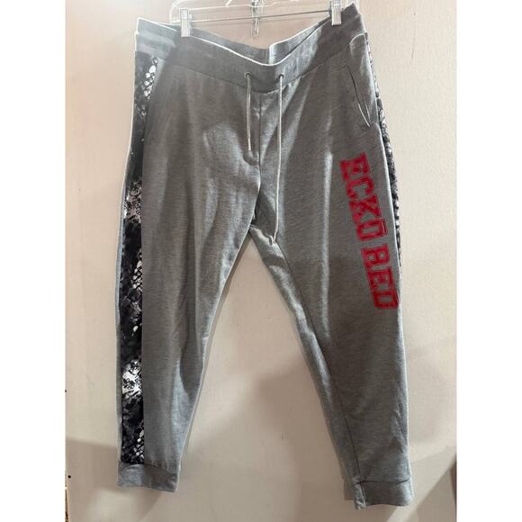 Ecko Unltd. Other - Ecko Red Jogger Pants Mens XL Gray Y2K Heather athletic Fit Drawstring Elastic
